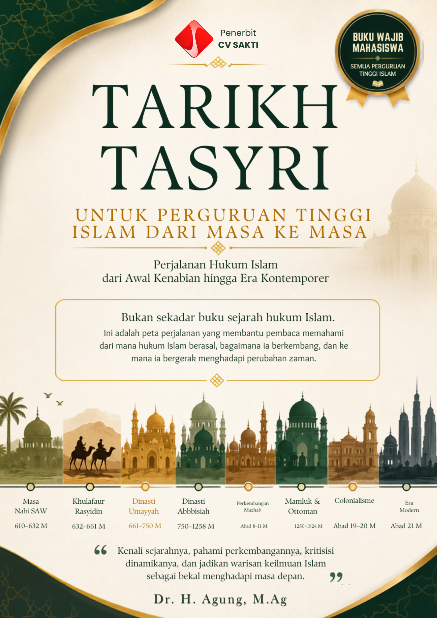 Tarikh Tasyri untuk Perguruan Tinggi Islam dari Masa ke Masa